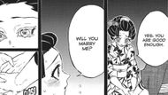 Hakuji and Koyuki as seen in the Demon Slayer manga (Image credit: Shueisha)